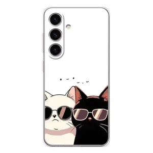 Чохол з малюнком кіт на Samsung Galaxy S25 FE (Коти в окулярах)