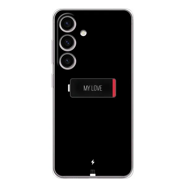 Чехол с принтом «Love battery» для Samsung Galaxy S25 FE