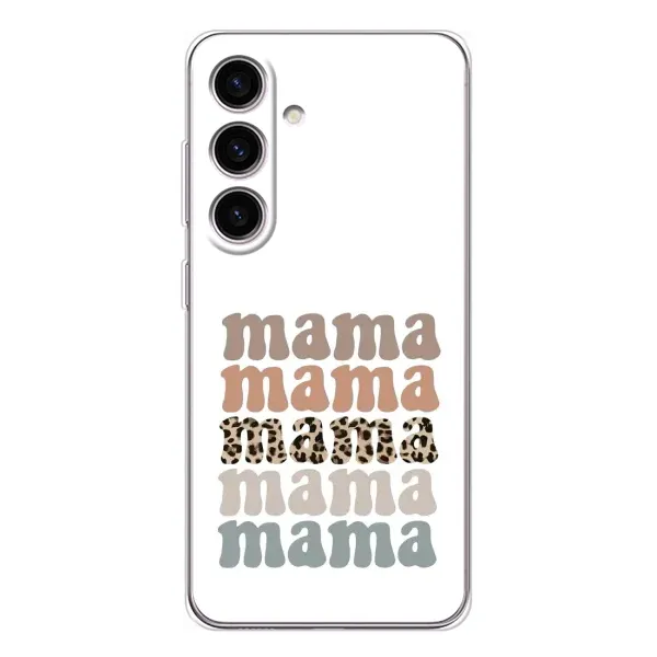 Чехол с принтом «Текстовый коллаж мама» для Samsung Galaxy S25 FE