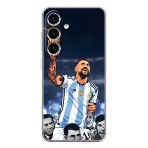 Чохли для Samsung Galaxy S25 FE (Leo чемпіон) (AlphaPrint) (Мессі з кубком)