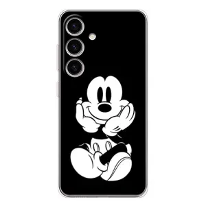 Эксклюзивный чехол для Samsung Galaxy S25 FE (AlphaPrint - Мультяшные) (Микки на черном)