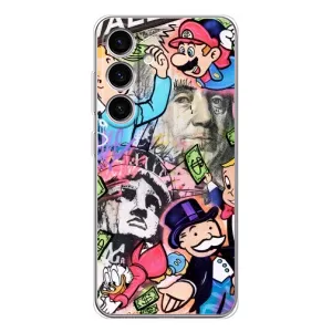 Чохли з крутими принтами для Samsung Galaxy S25 FE - (PREMIUMPrint) (Monopoly man)