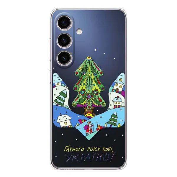 Чехол с принтом «Рождественский герб» для Samsung Galaxy S25 FE