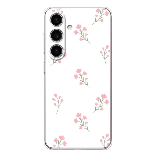 Чехол с принтом «Розовые цветы» для Samsung Galaxy S25 FE Чехол с принтом «Розовые цветы» для Samsung Galaxy S25 FE