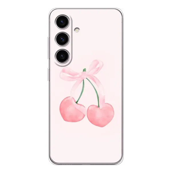 Чехол с принтом «Розовые вишни» для Samsung Galaxy S25 FE Чехол с принтом «Розовые вишни» для Samsung Galaxy S25 FE