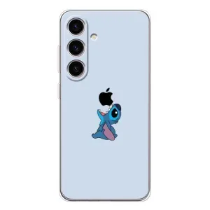 Чохол з принтом Стіч на Samsung Galaxy S25 FE (Stitch apple)