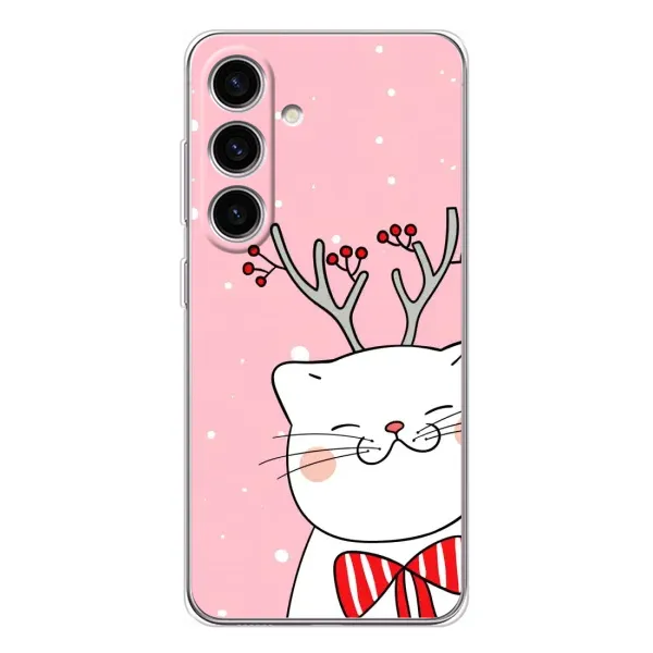 Чехол с принтом «Зимний кот» для Samsung Galaxy S25 FE Чехол с принтом «Зимний кот» для Samsung Galaxy S25 FE