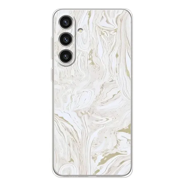 Чехол с принтом «Белый мрамор» для Samsung Galaxy S25 Plus