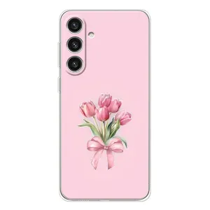 Чохол з розовим принтом для Samsung Galaxy S25 Plus (Букет квітів)