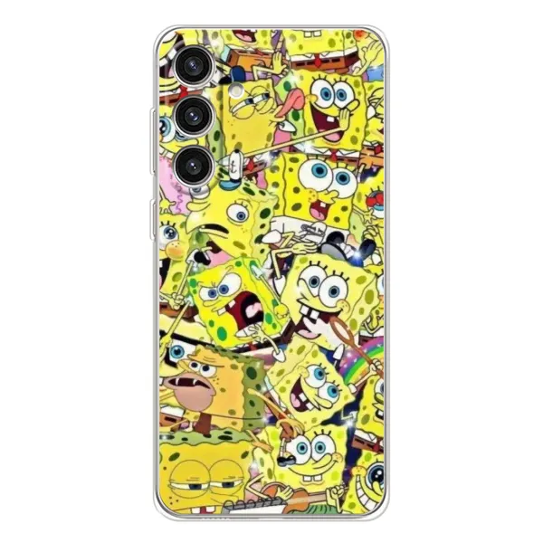 Чохол з принтом «Емоції Спан Боба» для Samsung Galaxy S25 Plus
