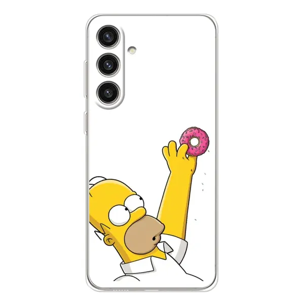 Чехол с принтом «Гомер с пончиком» для Samsung Galaxy S25 Plus