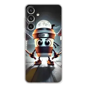 Чехол с мемом Тралалело тралала на Samsung Galaxy S25 Plus (Капучино асасино)