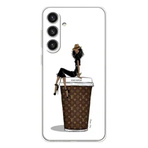Чохли Луі Вітон для Samsung Galaxy S25 Plus (AlphaPrint - LOUIS VUITTON) (кава LOUIS VUITTON)