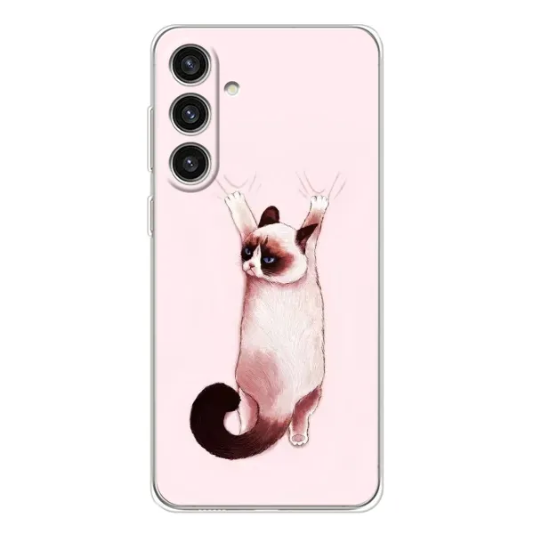 Чехол с принтом «Котик падает» для Samsung Galaxy S25 Plus