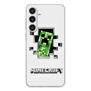 Чохол Майнкрафт на Samsung Galaxy S25 Plus (AlphaPrint) Minecraft (кріпер Майнкрафт)