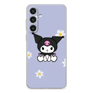 Чехол с кроликом Куроми на Samsung Galaxy S25 Plus (Куроми в цветах)