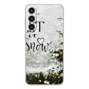 Новогодние, Праздничные Чехлы для Samsung Galaxy S25 Plus - 2024 год (Let it snow)