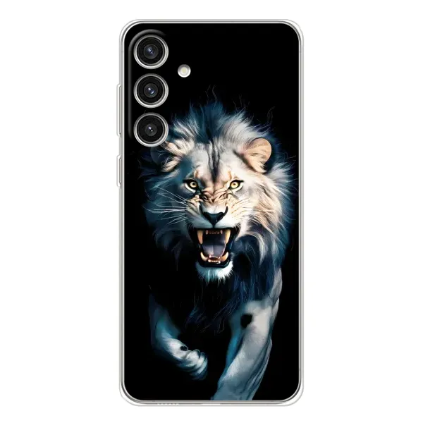 Чохол з принтом «Лев у темряві» для Samsung Galaxy S25 Plus