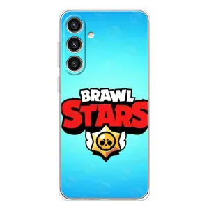 Чехлы Brawl Stars для Samsung Galaxy S25 Plus (AlphaPrint) (Лого Бравл Старс)