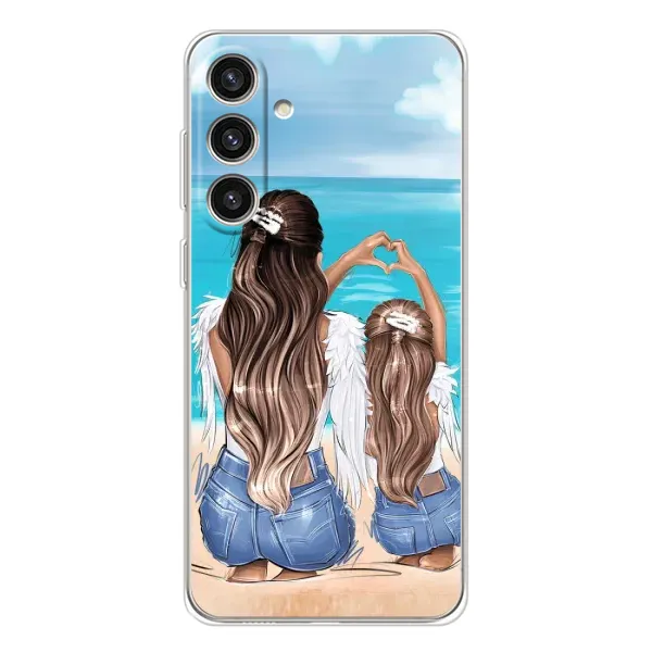 Чехол с принтом «Мама с доченькой» для Samsung Galaxy S25 Plus