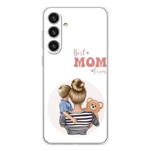 Чехлы для мамы на Samsung Galaxy S25 Plus (Мама и сын)