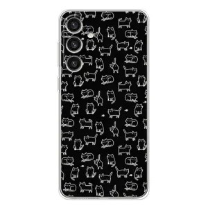 Чехол с принтом для Samsung Galaxy S25 Plus (AlphaPrint) Модные коты (Меленькие котики)