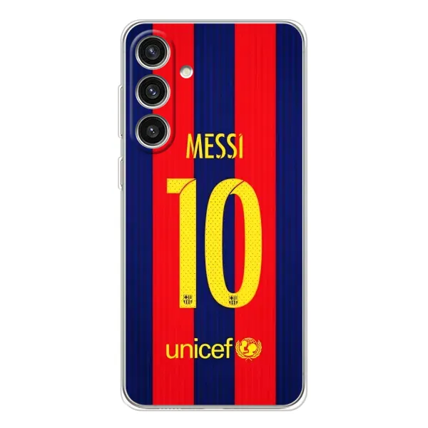 Чохол з принтом «Messi Barca 10» для Samsung Galaxy S25 Plus Чохол з принтом «Messi Barca 10» для Samsung Galaxy S25 Plus