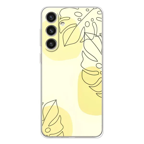 Чохол з принтом «Жовта монстера арт» для Samsung Galaxy S25 Plus Чохол з принтом «Жовта монстера арт» для Samsung Galaxy S25 Plus