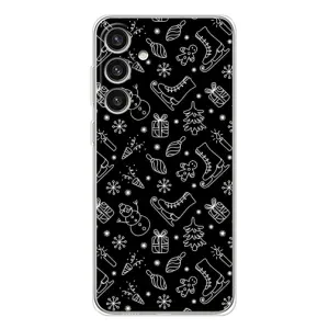 Новогодние, Праздничные Чехлы для Samsung Galaxy S25 Plus - 2024 год (Новогодний фон)