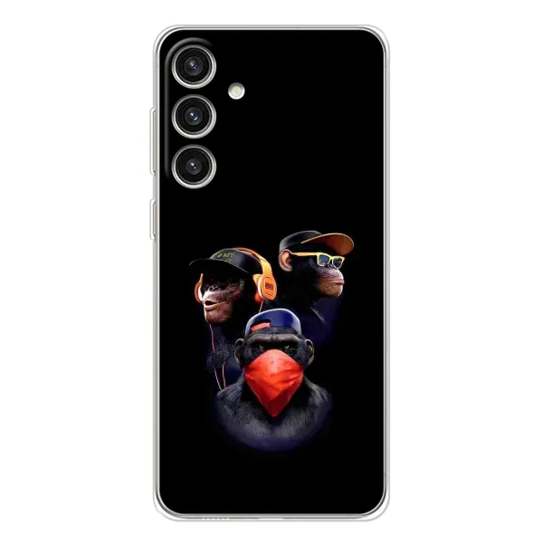 Чехол с принтом «Три обезьяны» для Samsung Galaxy S25 Plus