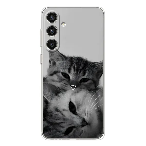Чохол з принтом «Пара котів» для Samsung Galaxy S25 Plus