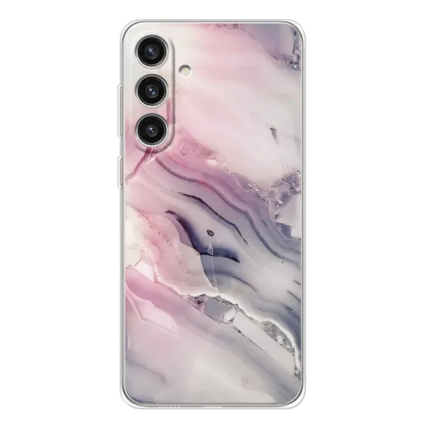 Чехол с принтом «Пурпурный Мрамор» для Samsung Galaxy S25 Plus
