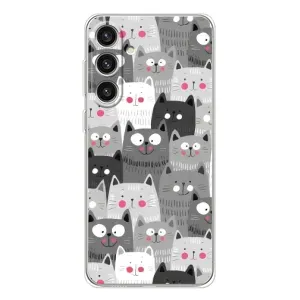 Чехлы с Котиками для Samsung Galaxy S25 Plus (VPrint) (Рисованные котики)