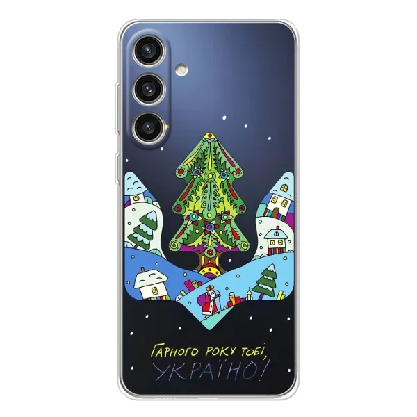 Чехол с принтом «Рождественский герб» для Samsung Galaxy S25 Plus