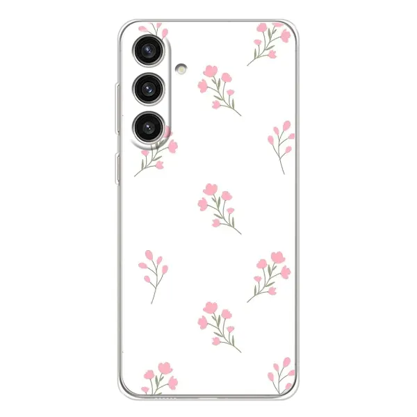 Чехол с принтом «Розовые цветы» для Samsung Galaxy S25 Plus Чехол с принтом «Розовые цветы» для Samsung Galaxy S25 Plus