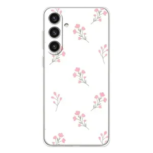 Чохол з розовим принтом для Samsung Galaxy S25 Plus (Рожеві квіти)