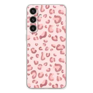 Чохол з розовим принтом для Samsung Galaxy S25 Plus (Рожевий леопард)
