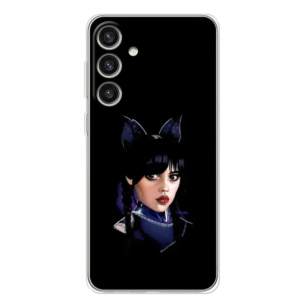 Чехол с принтом «серьезная Уэнздей» для Samsung Galaxy S25 Plus