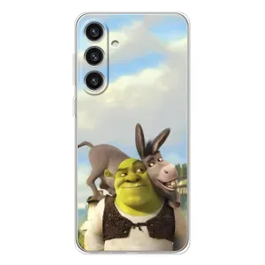 Чохол з мультфільмом Шрек на Samsung Galaxy S25 Plus (Шрек та Осел)