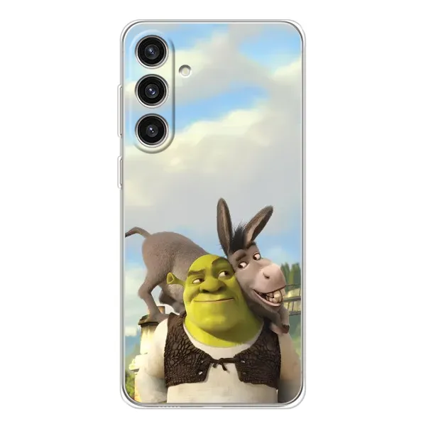 Чехол с принтом «Шрек и Осел» для Samsung Galaxy S25 Plus