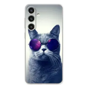 Чехол с принтом для Samsung Galaxy S25 Plus (AlphaPrint) Модные коты (Стильный кот)