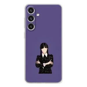 Чохли Венсдей на Samsung Galaxy S25 Plus Уенсдей (AlphaPrint) (Венздей у чорному)