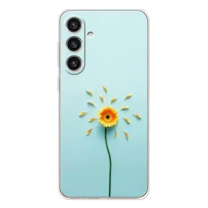 Чохли з квітами для Samsung Galaxy S25 Plus (VPrint) (Жовта квітка)