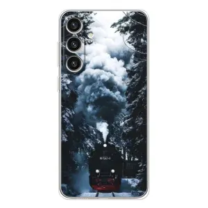 Новогодние, Праздничные Чехлы для Samsung Galaxy S25 Plus - 2024 год (Зимний поезд)