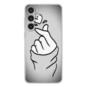 Чохол з принтом для Samsung Galaxy S25 Plus (AlphaPrint - Знак сердечка) (Значок Love)