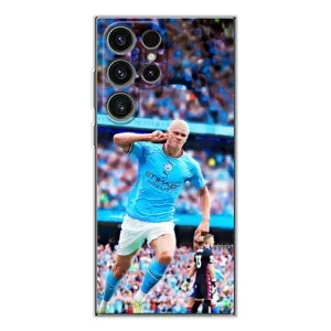 Чехлы с футболистом Ерлинг Холанд для Samsung Galaxy S25 Ultra (AlphaPrint) (фанаты Холанда)