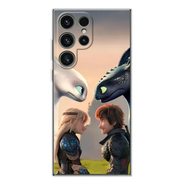 Чехол с принтом «Иккинг и Астрид» для Samsung Galaxy S25 Ultra