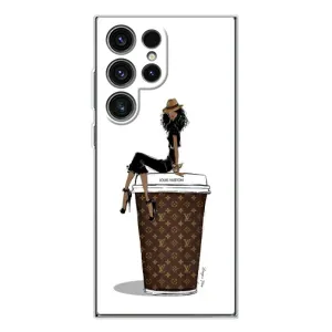 Чохли Луі Вітон для Samsung Galaxy S25 Ultra (AlphaPrint - LOUIS VUITTON) (кава LOUIS VUITTON)
