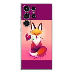 Чохли з картинкою Лисичка для Samsung Galaxy S25 Ultra (VPrint) (Лиса з трояндою)