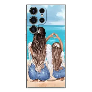 Чохол з друком для Samsung Galaxy S25 Ultra - (Мама з дитинкою) (AlphaPrint) (Мама з донькою)